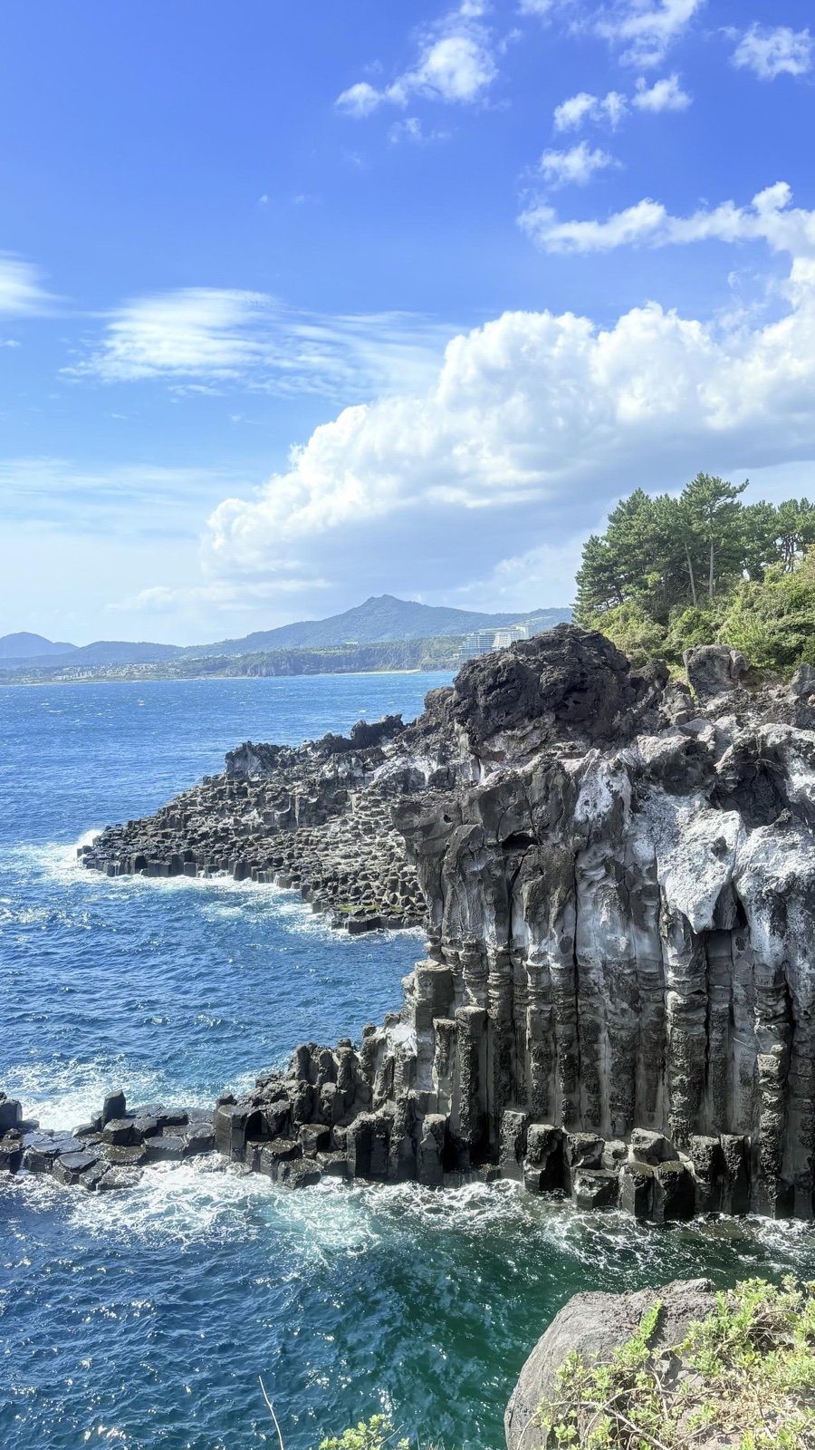 Input photograph: coastal cliffs